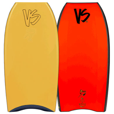 gold coloured bodyboard