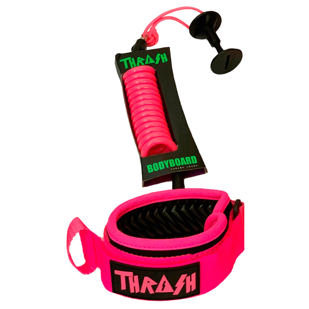 Thrash pink bodyboard leash