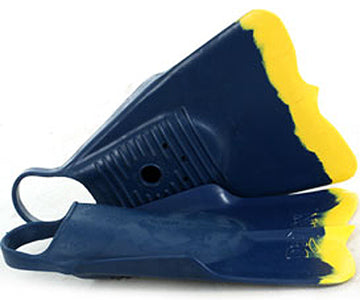 DaFin bodysurfing swim fins Navy yellow