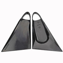 Load image into Gallery viewer, black bodyboarding fins uk
